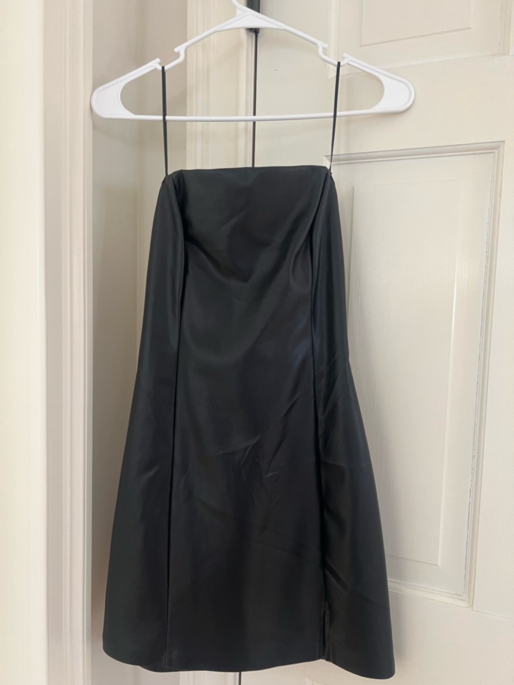 Garage Black Leather Dress